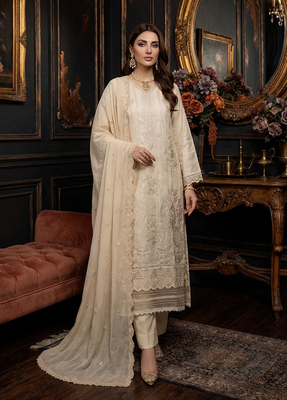 Dastaan By Noorjahan Embroidered Lawn 3 Piece Unstitched Suit NJ26DT D-04