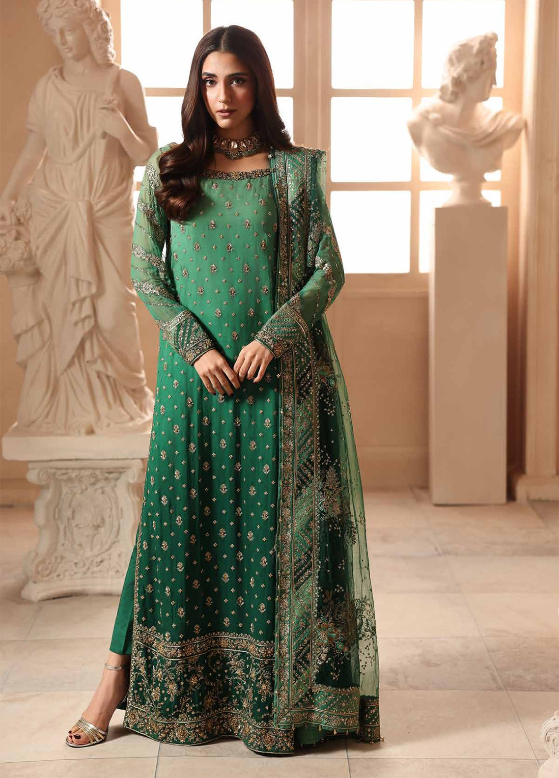 Dastan-E-Jashan By Charizma Luxury Embroidered Chiffon 3 Piece Unstitched Suit CH26DJLCV1 D-DWJ6-03