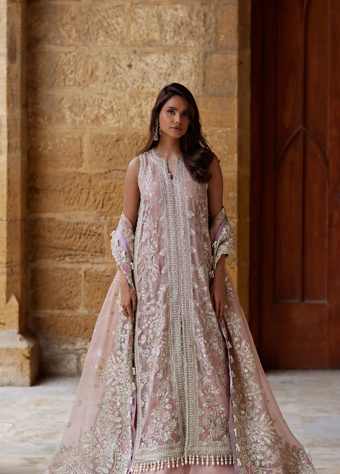 Dastangoi By Afrozeh Formals Embroidered Organza 3 Piece Unstitched Suit AF26DGF D-1212 DASTAAN-E-NOOR