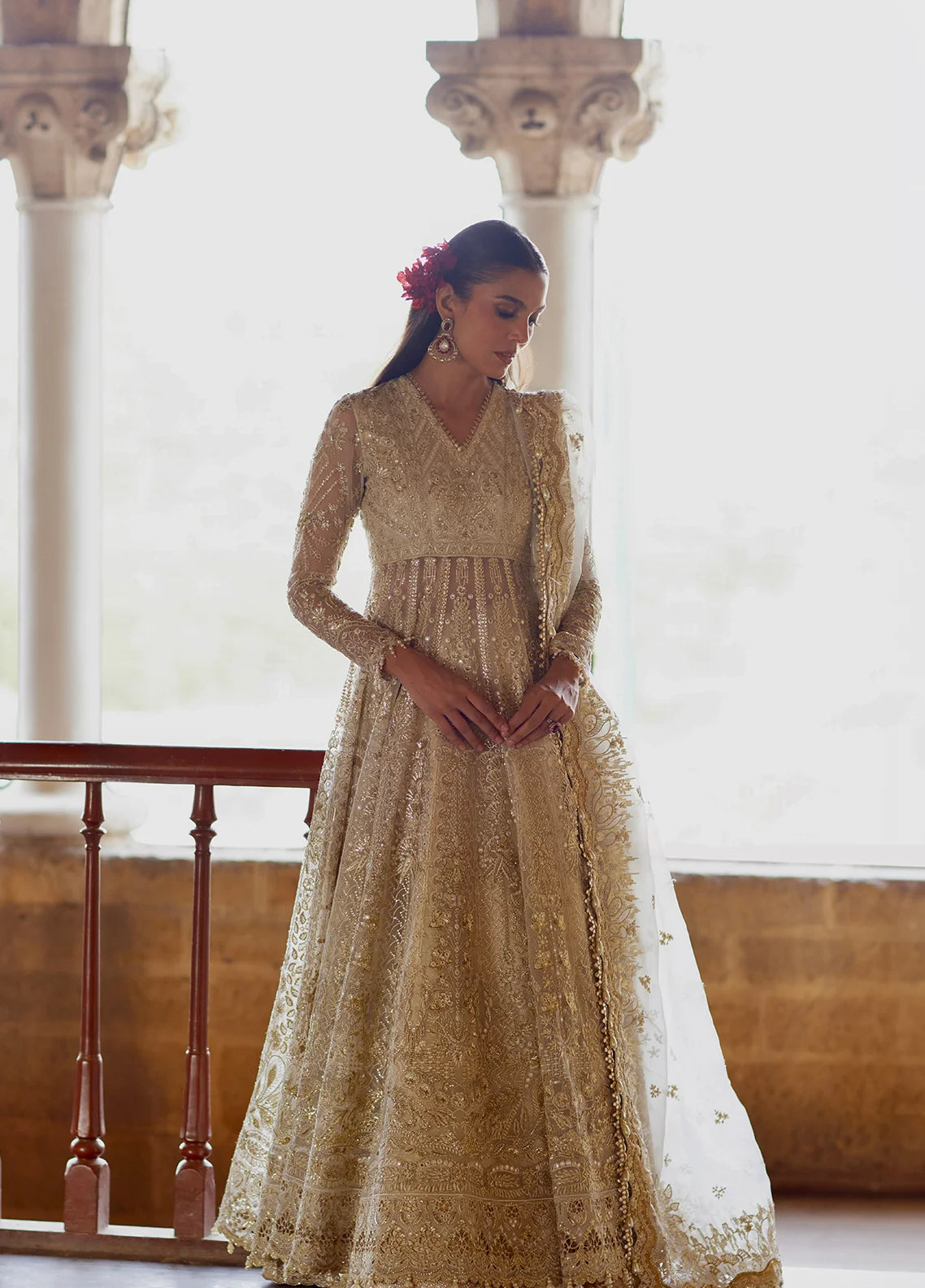 Dastangoi By Afrozeh Formals Embroidered Organza 3 Piece Unstitched Suit AF26DGF D-1213 HIKAYAT