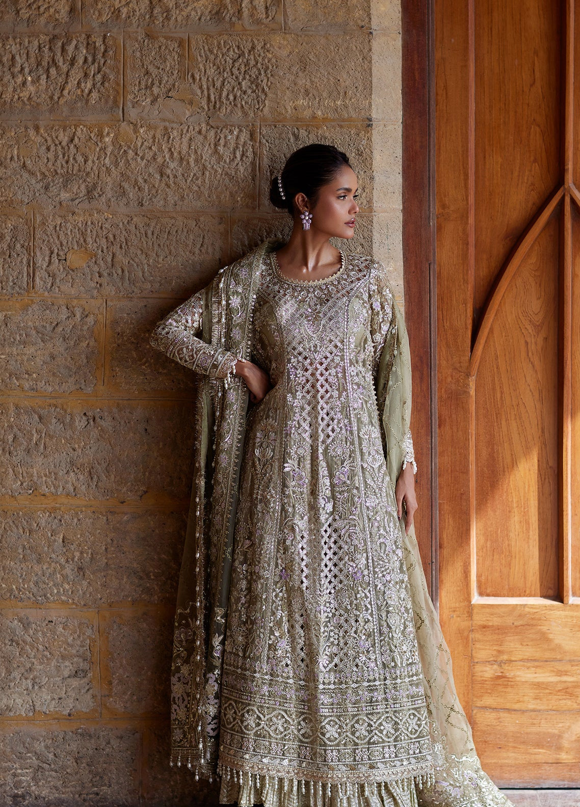 Dastangoi By Afrozeh Formals Embroidered Organza 3 Piece Unstitched Suit AF26DGF D-1218 SUKHAN