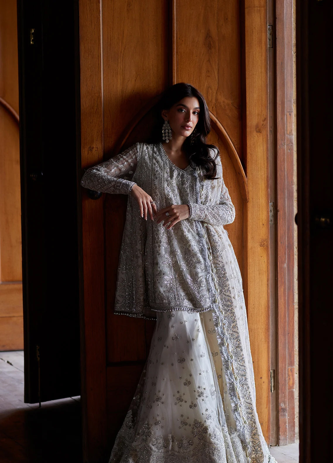Dastangoi By Afrozeh Formals Embroidered Poly Net 3 Piece Unstitched Suit AF26DGF D-1210 AFSUN