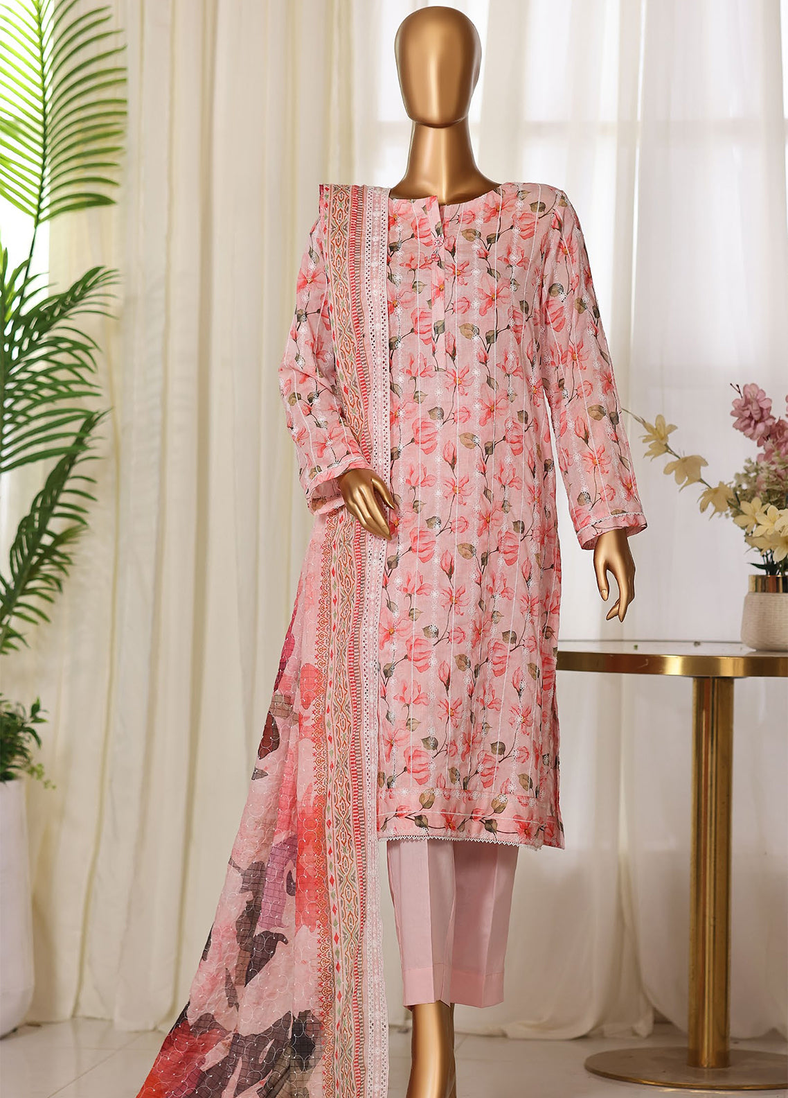 Dhagakari By HZ Textile Embroidered Lawn 3 Piece Unstitched Suit HZ26DEV3 D-DEC-11076
