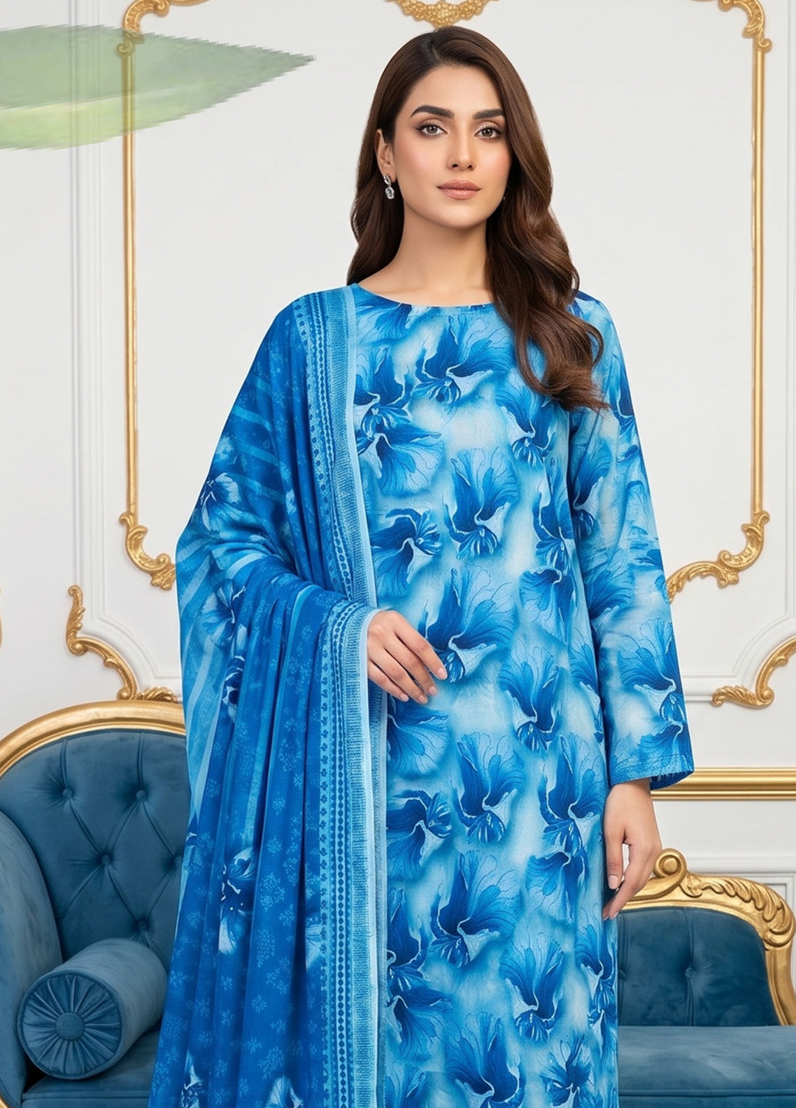 Dr Print By Schick Printed Lawn 2 Piece Unstitched Suit SDH26DPV14 D-05