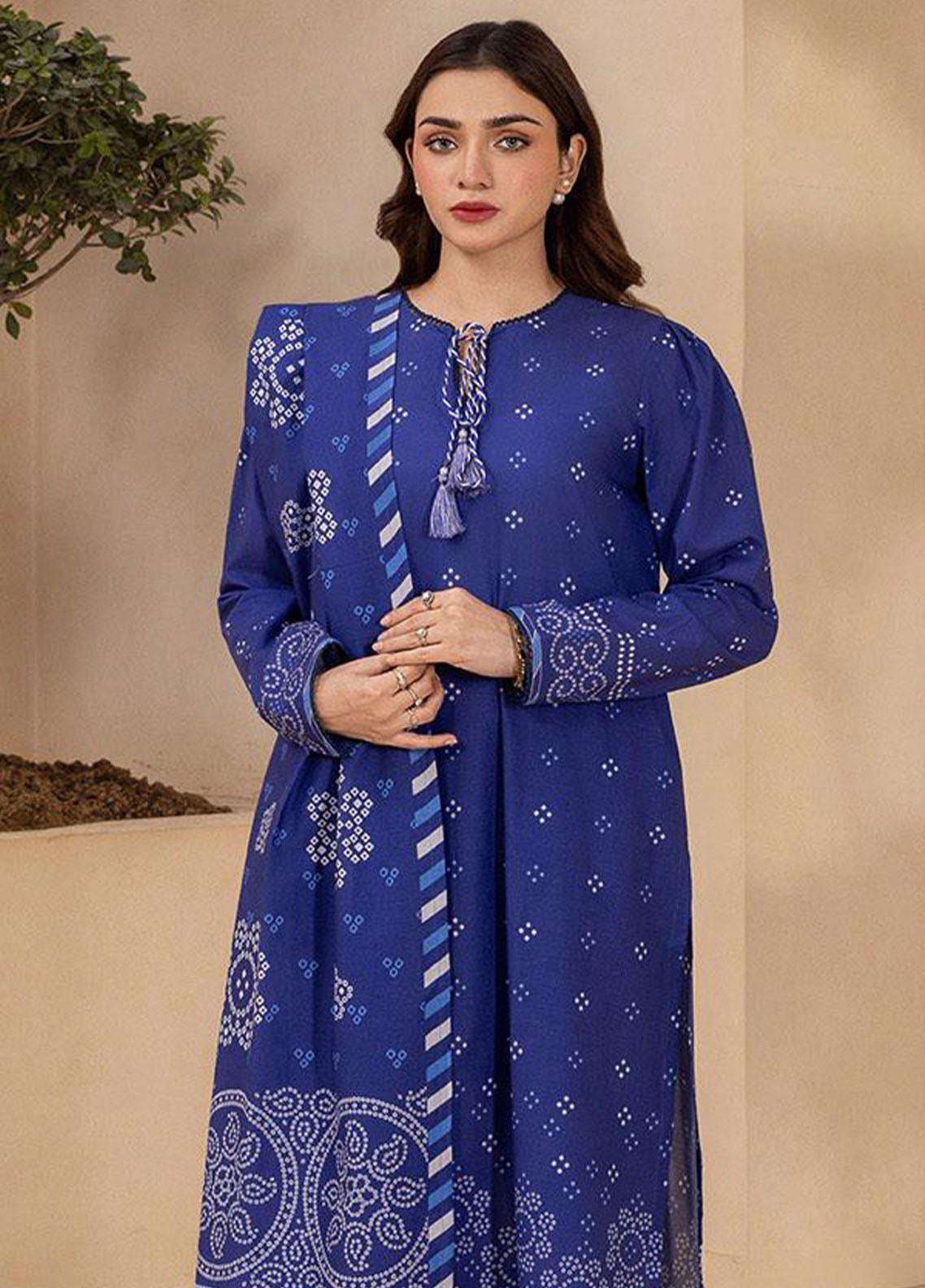 Essential By Zellbury Printed Lawn 3 Piece Unstitched Suit WUS26X30626