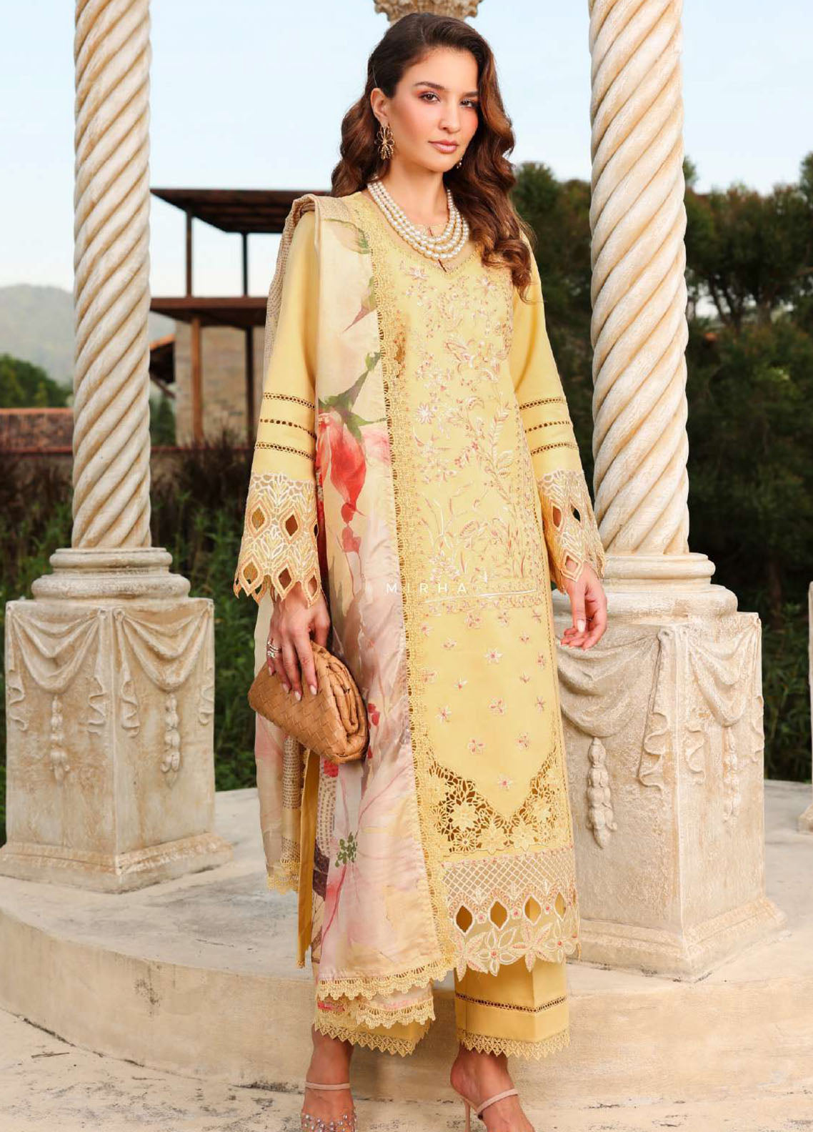 Florence by Rang Rasiya Embroidered Lawn 3 Piece Unstitched Suit RR26FL D-10 Mirha