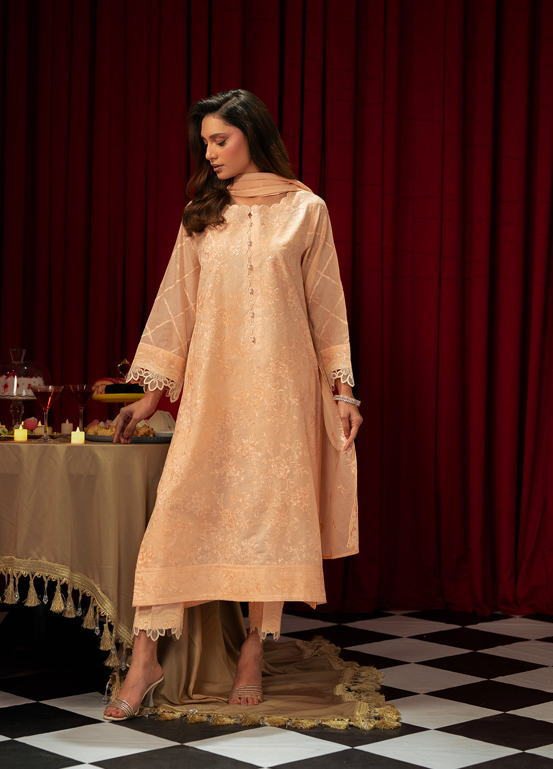 Freesia By Zouj Festive Embroidered Cotton 3 Piece Stitched Suit ZJ26FFE D-00023