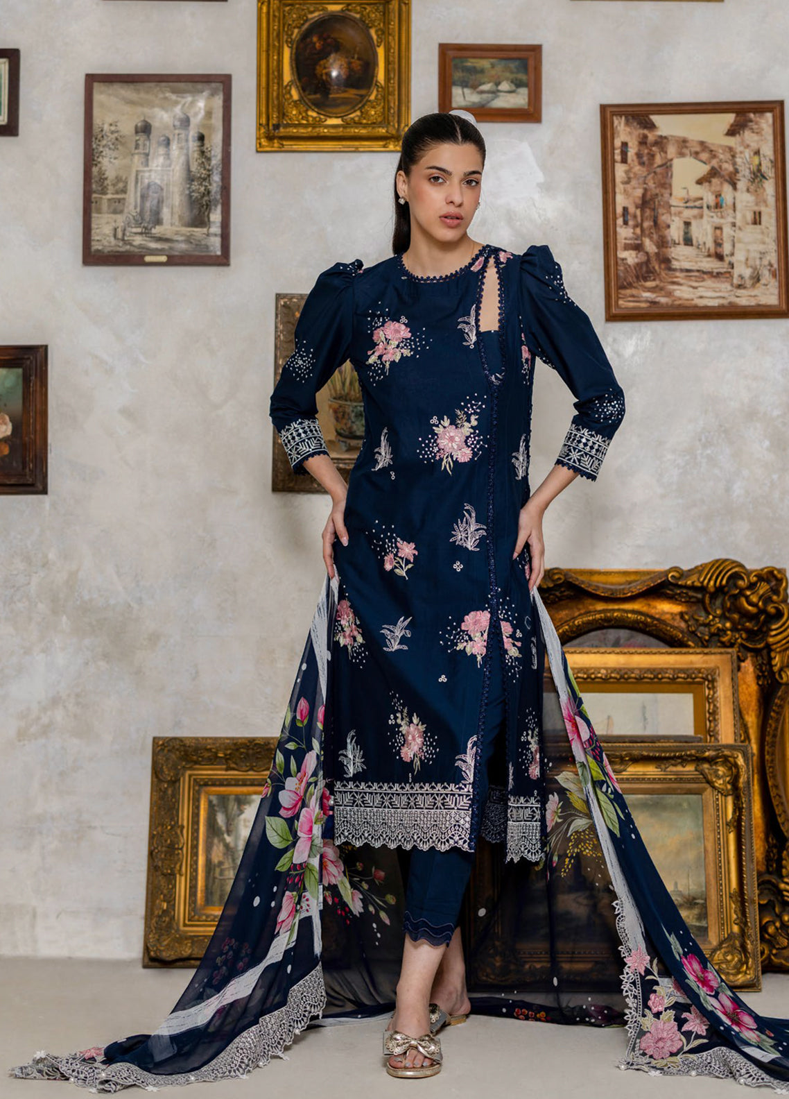 Freesia The Summer Bloom By Gul Ahmed Embroidered Lawn 3 Piece Unstitched Suit GA26FTSB D-PM-62043
