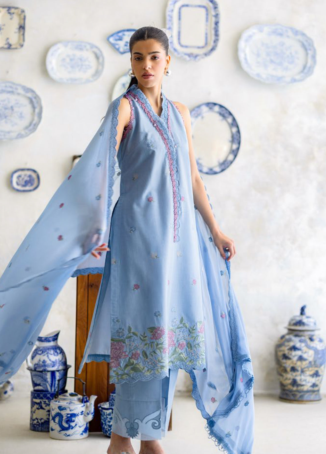 Freesia The Summer Bloom By Gul Ahmed Embroidered Lawn 3 Piece Unstitched Suit GA26FTSB D-PM-62052