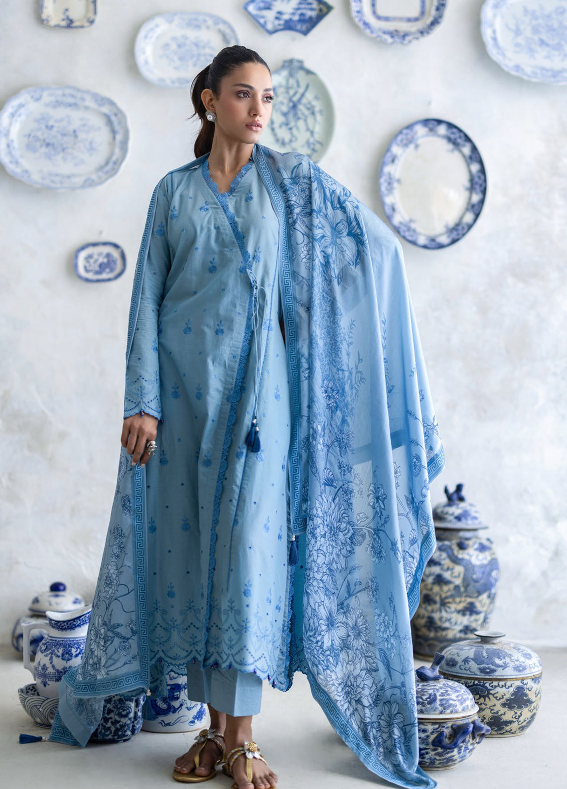 Freesia The Summer Bloom By Gul Ahmed Embroidered Lawn 3 Piece Unstitched Suit GA26FTSB D-S-62012