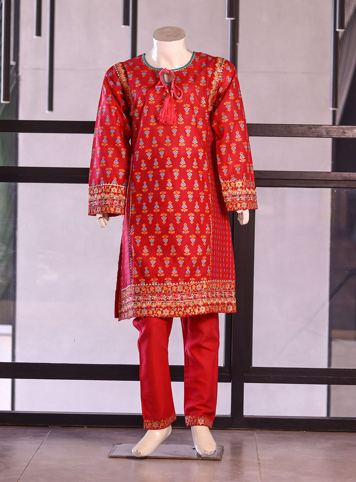 Fresh Birds Fancy Embroidered Cotton Suits Stitched 2 Piece - FB26K&G 90059 PINK