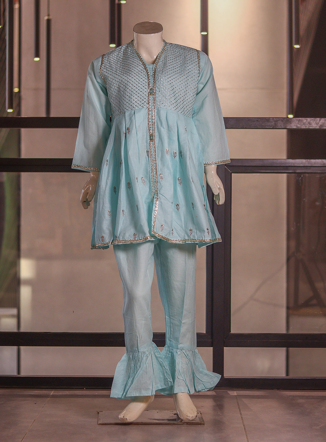 Fresh Birds Fancy Embroidered Cotton 2 Piece Stitched Shirt & Trouser FB26K&G D-90033-FR