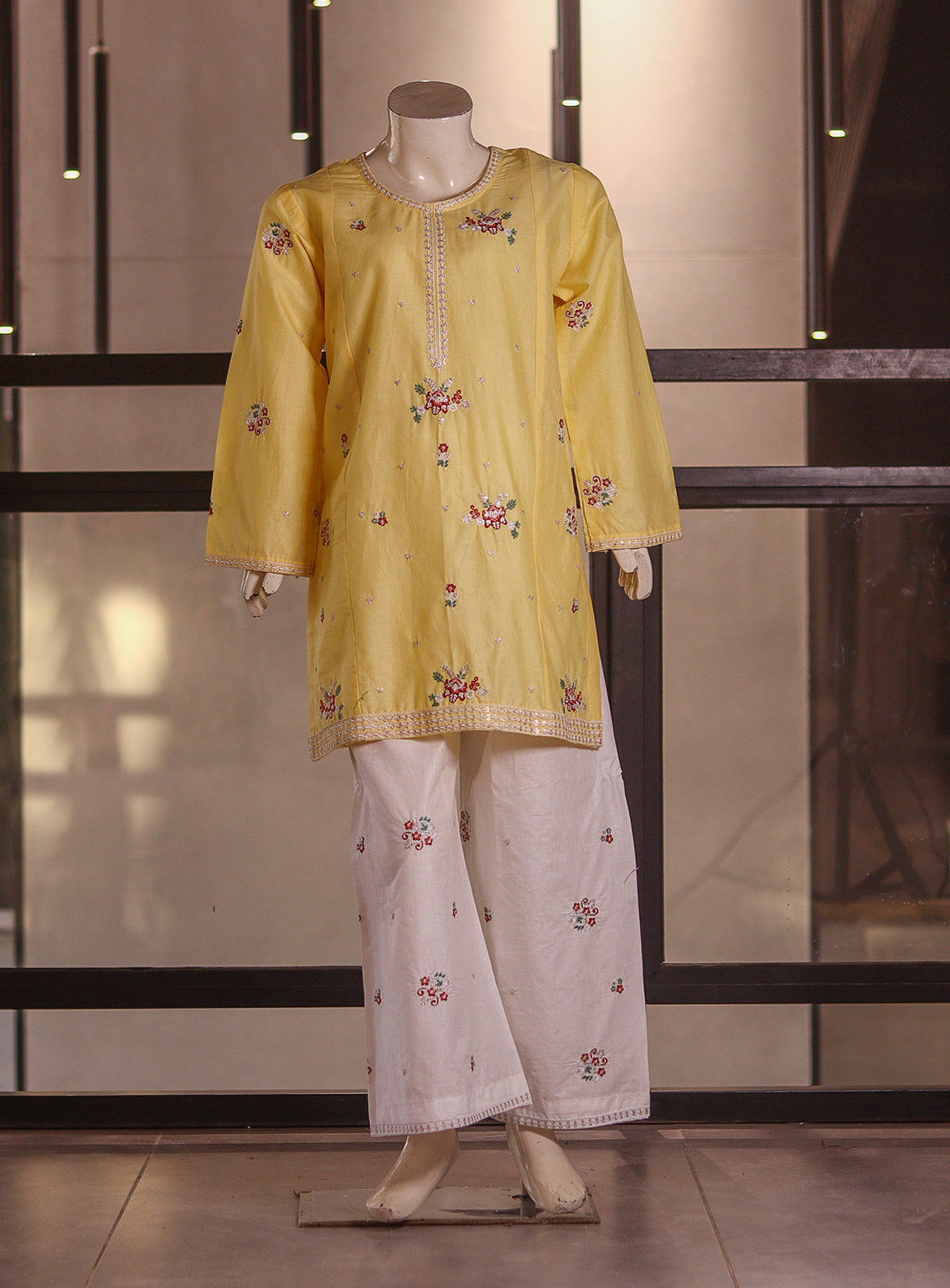 Fresh Birds Fancy Embroidered Cotton 2 Piece Stitched Shirt & Trouser FB26K&G D-90038-MG