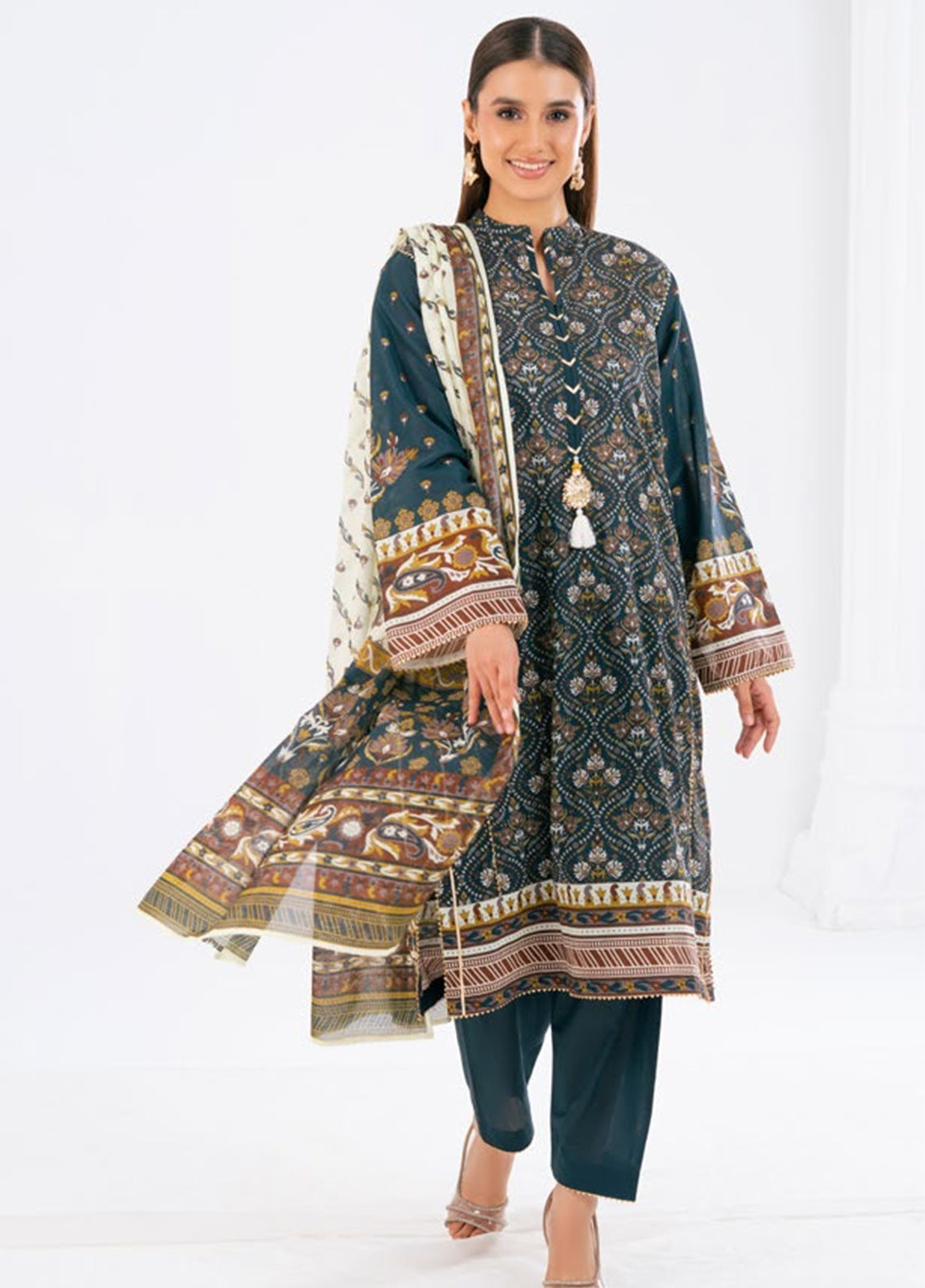 Gul Bahar Blossom By Gul Ahmed Printed Lawn 3 Piece Unstitched Suit GA26GBB D-CLP-52231