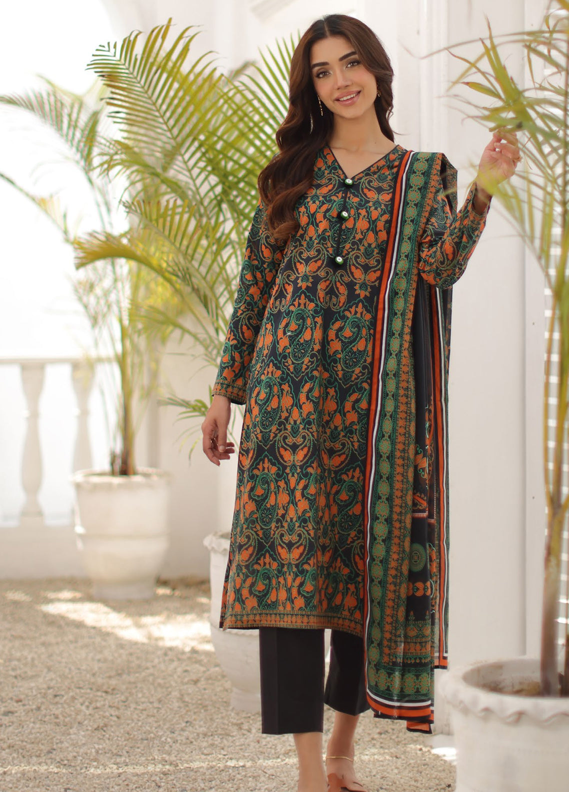 Gul Bahar Blossom By Gul Ahmed Printed Lawn 3 Piece Unstitched Suit GA26GBB D-CLP-62003