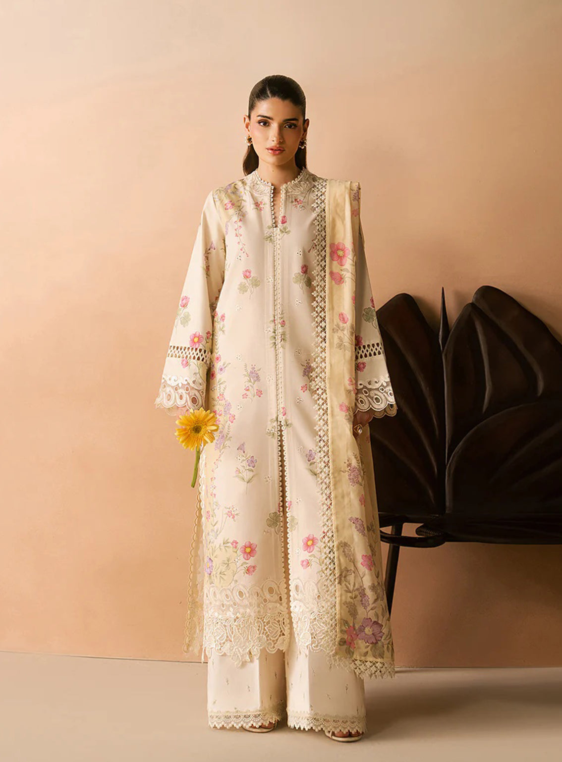 Haze A Prints By Afrozeh Embroidered Lawn 3 Piece Unstitched Suit AF26HAPSE D-FWU-107 LUMIERE
