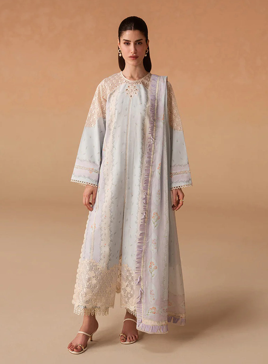Haze A Prints By Afrozeh Embroidered Lawn 3 Piece Unstitched Suit AF26HAPSE D-FWU-108 SUNNIVAL BLUE