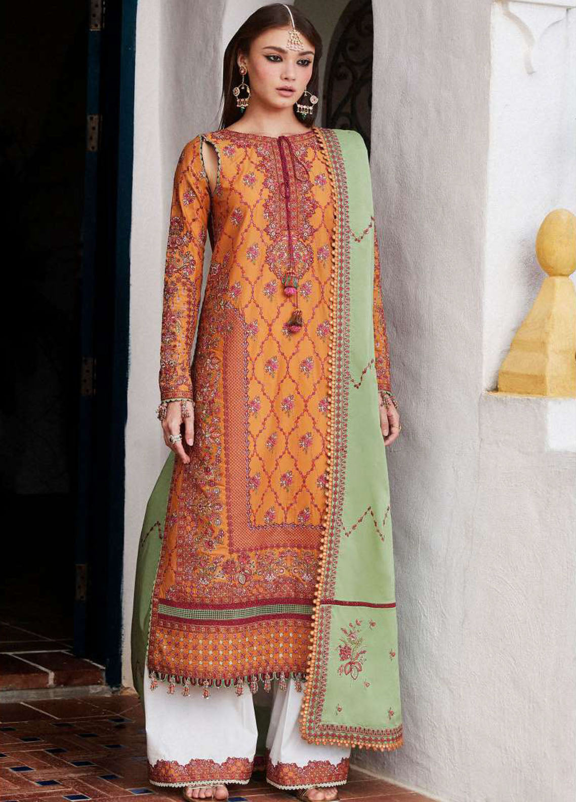 Hussain Rehar Embroidered Lawn Unstitched 3 Piece Suit - HR24EL AMIRA