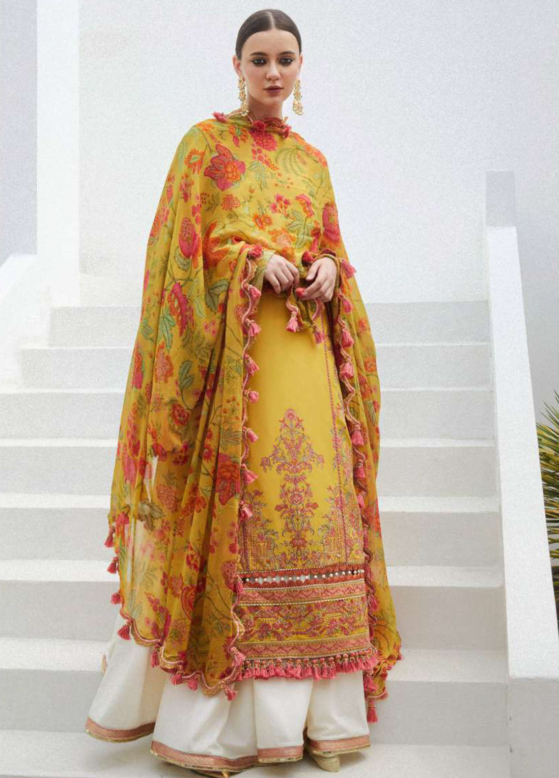 Hussain Rehar Embroidered Lawn Unstitched 3 Piece Suit - HR24EL EUPHORIA