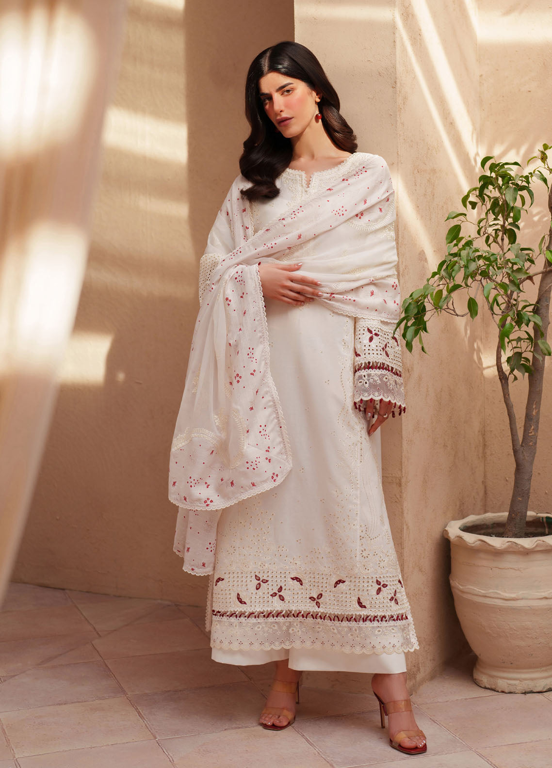 Iznik Festive Embroidered Lawn 3 Piece Unstitched Suit IZ26EEL D-EL-06