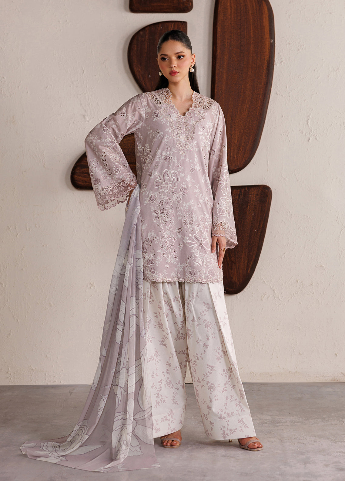 Iznik Festive Embroidered Lawn 3 Piece Unstitched Suit IZ26FL D-IBE-07