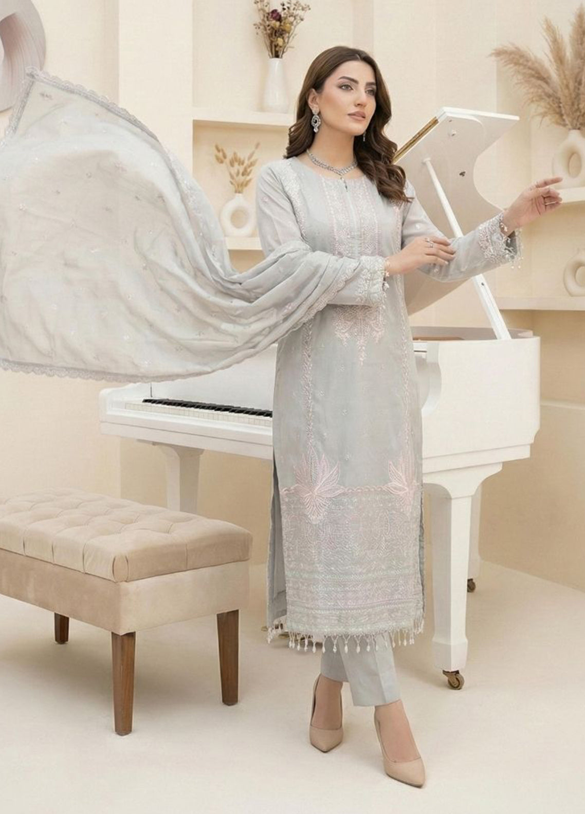 Jaan-E-Jaana By Noorjahan Embroidered Lawn 3 Piece Unstitched Suit NJ26JJ D-04