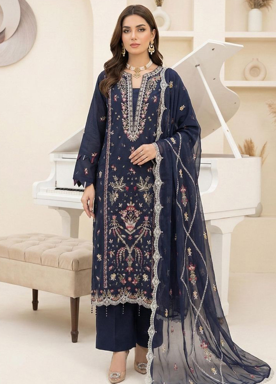 Jaan-E-Jaana By Noorjahan Embroidered Lawn 3 Piece Unstitched Suit NJ26JJ D-08