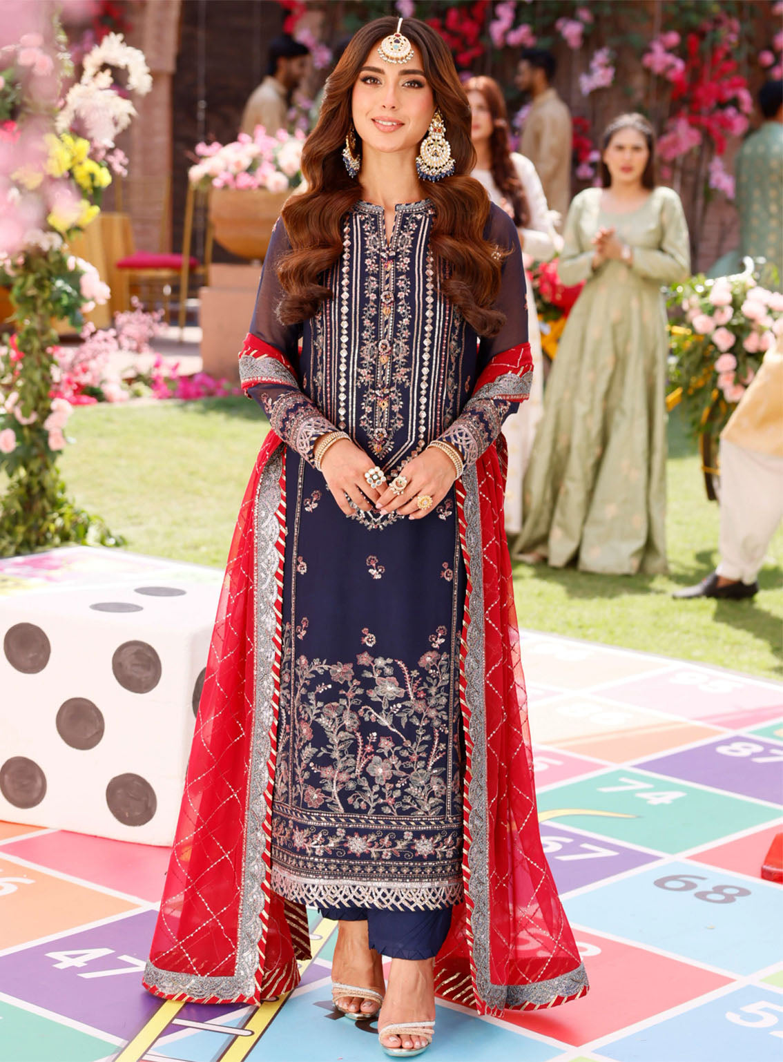 Jag Mag By Asim Jofa Embroidered Chiffon Suits Unstitched 3 Piece - AJ24JM AJMJ-07