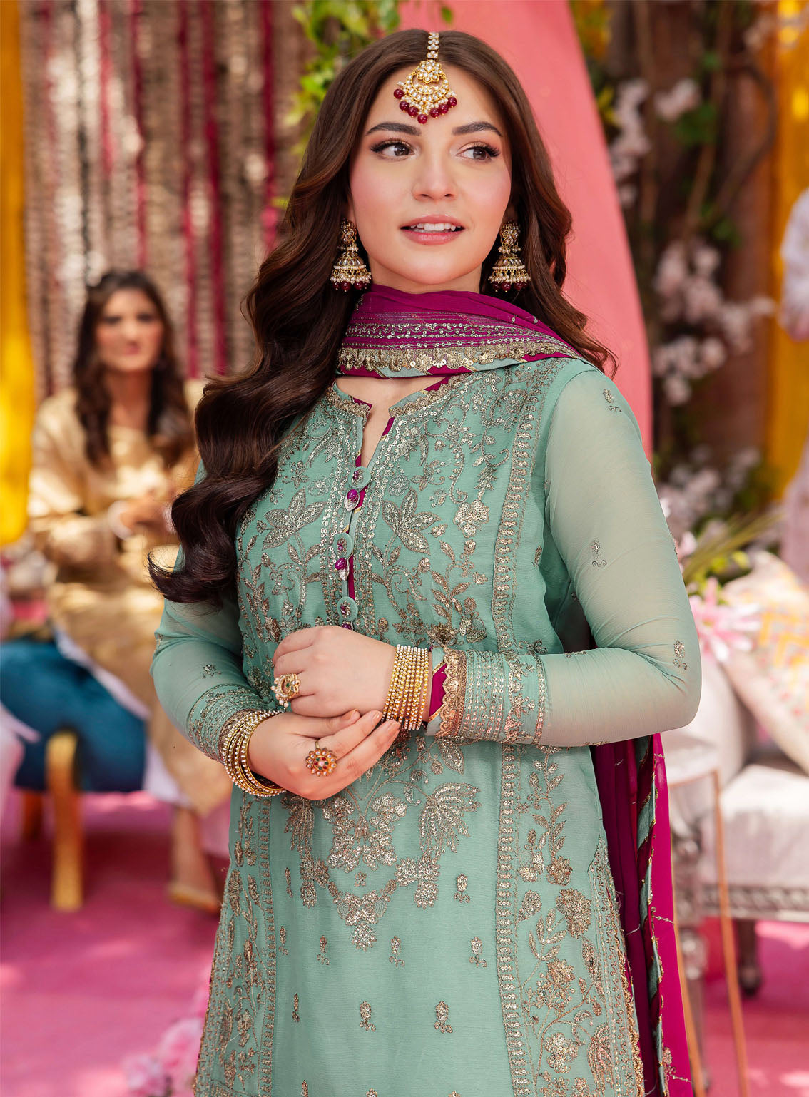 Jag Mag By Asim Jofa Embroidered Chiffon Suits Unstitched 3 Piece - AJ24JM AJMJ-08