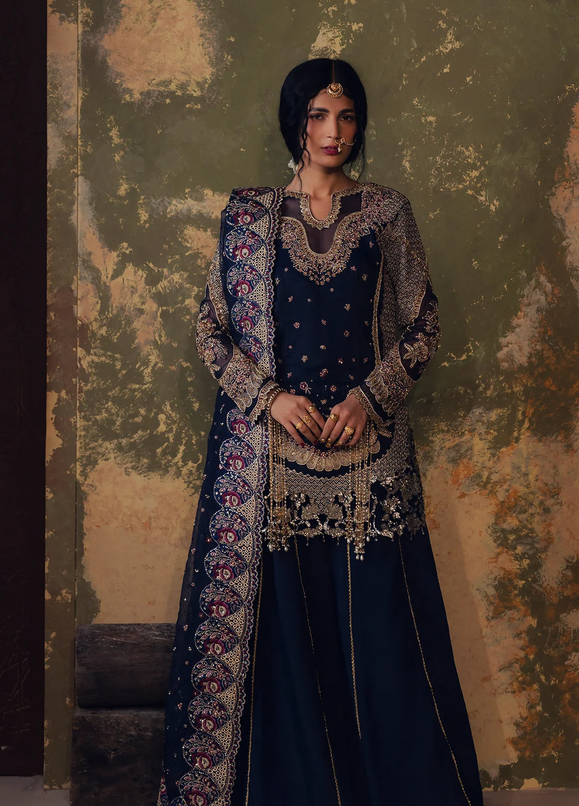 Jahanara By Zarposh Formals Embroidered Organza 3 Piece Unstitched Suit ZP26JF D-FEROZAH