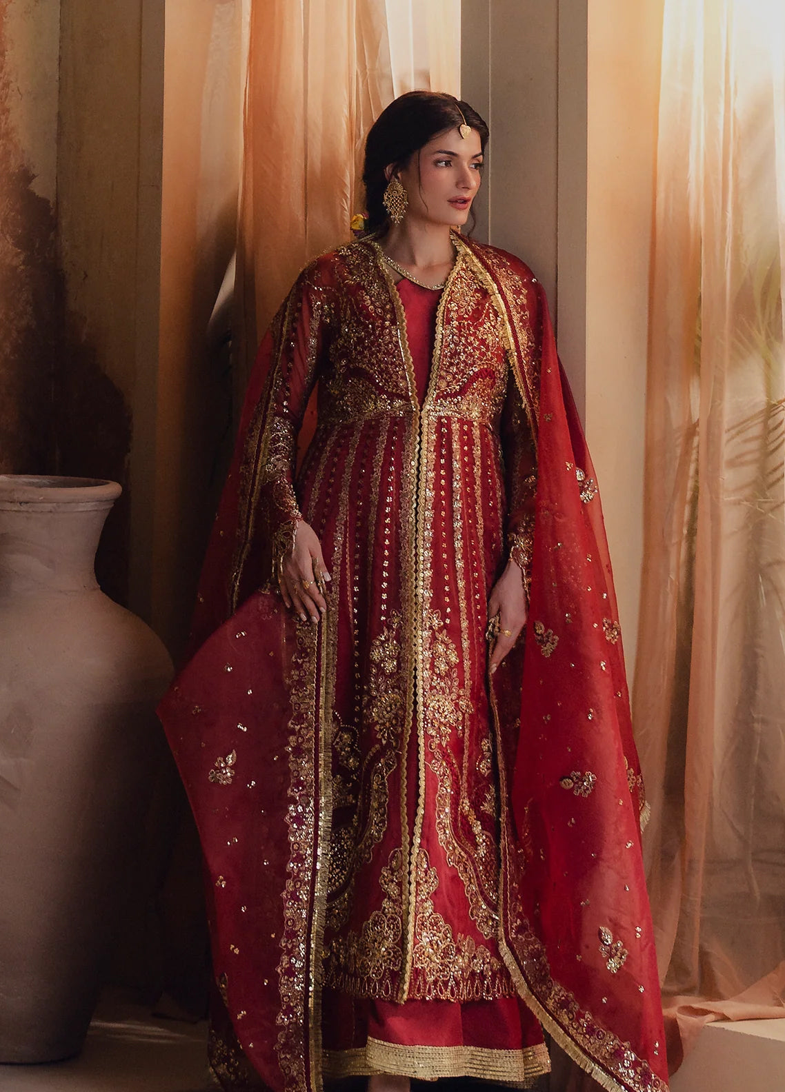 Jahanara By Zarposh Formals Embroidered Organza 3 Piece Unstitched Suit ZP26JF D-MEHRUNISA
