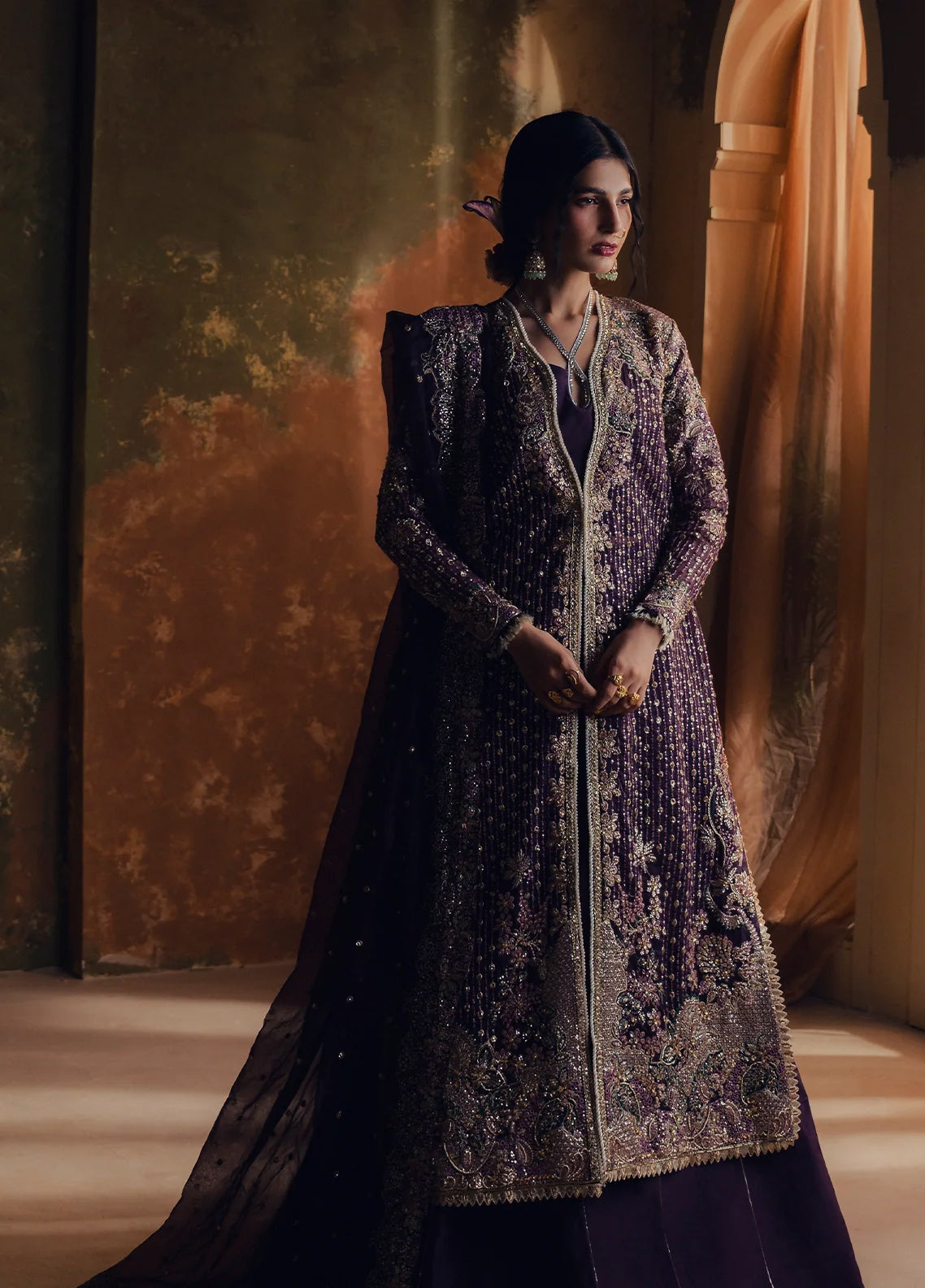 Jahanara By Zarposh Formals Embroidered Organza 3 Piece Unstitched Suit ZP26JF D-SHAHZARIN