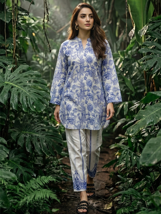 Jogi By Noorma Kaamal Printed Twisted Lawn 2 Piece Stitched Suit NK26JPV3 D-57
