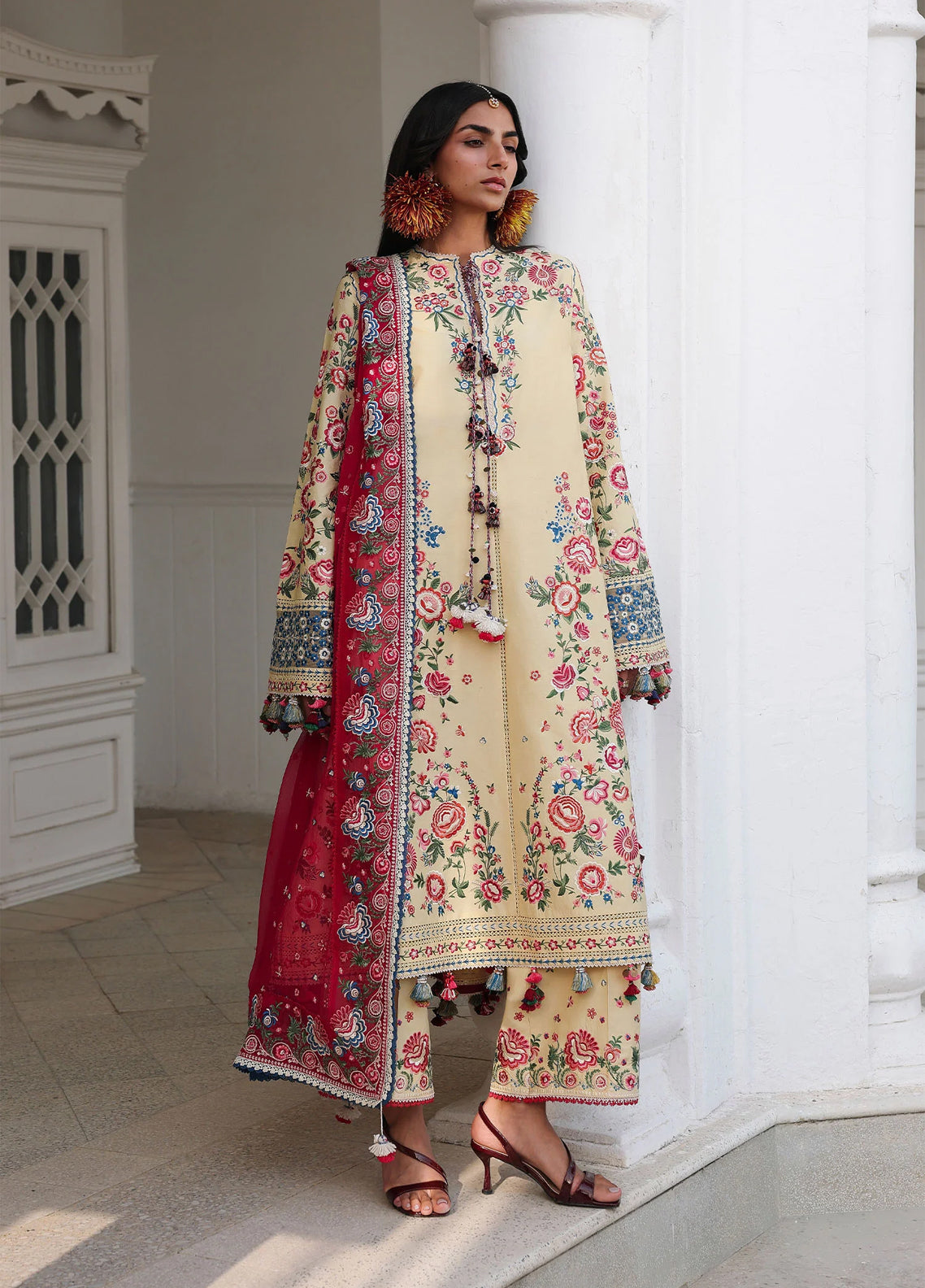 Kalabagh By Hussain Rehar Luxury Embroidered Lawn 3 Piece Unstitched Suit HR26KB D-02 ZUBDAH