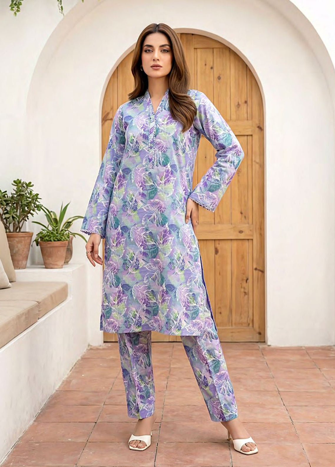 Khekasha By LSM Lakhany Printed Lawn 2 Piece Unstitched Shirt & Trouser LSM26KP D-04