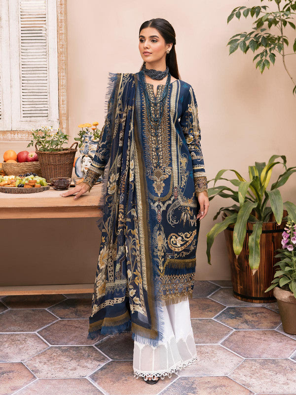 D#02 Gulaal Emb Lawn Collection 523 V-2