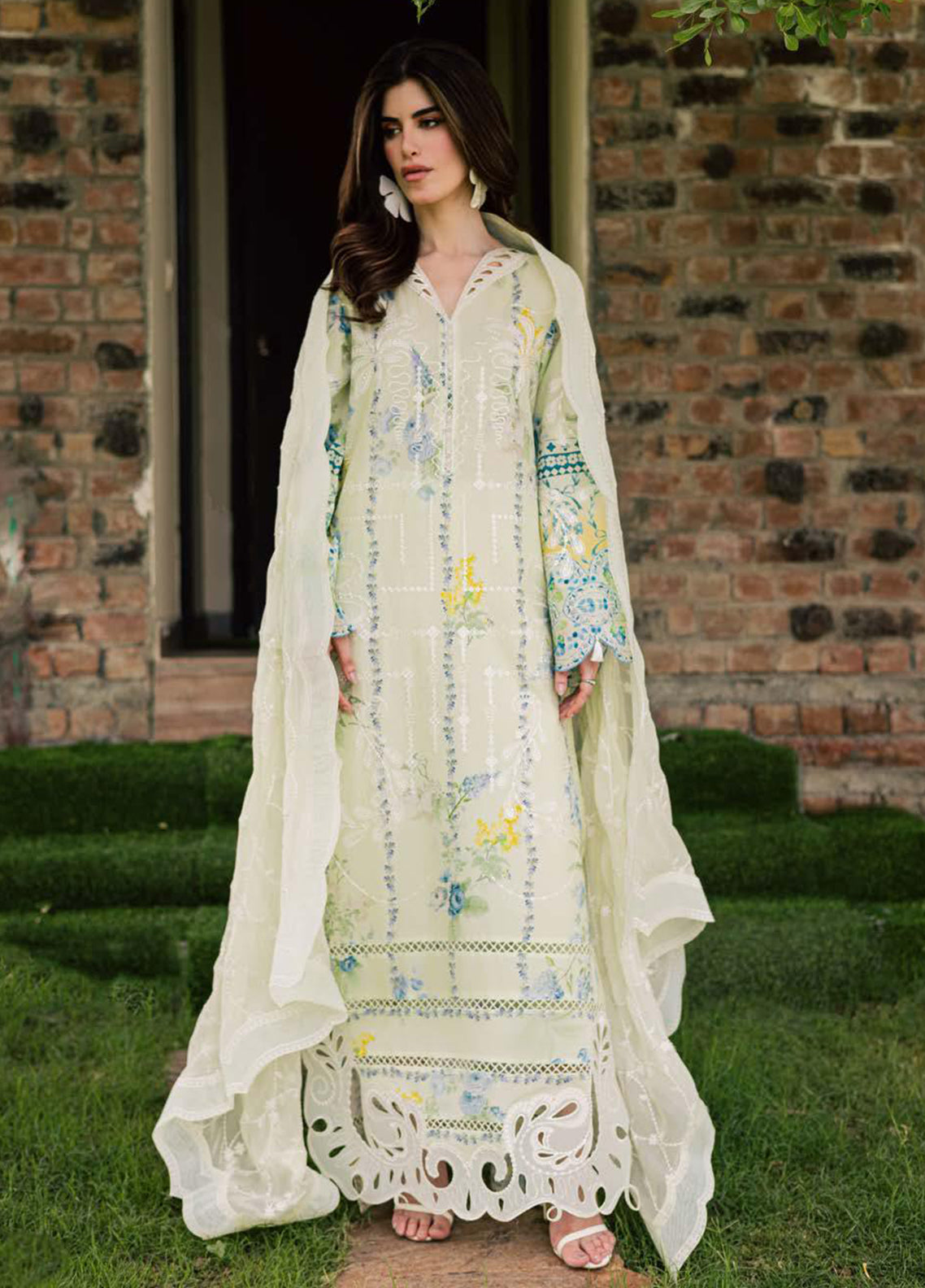 Lily May By Nureh Embroidered Lawn 3 Piece Unstitched Suit NU26LMEP D-NE-259