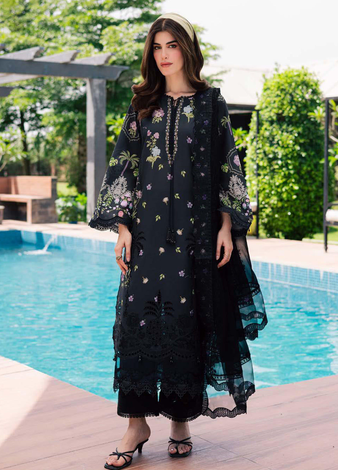 Lily May By Nureh Embroidered Lawn 3 Piece Unstitched Suit NU26LMEP D-NE-263