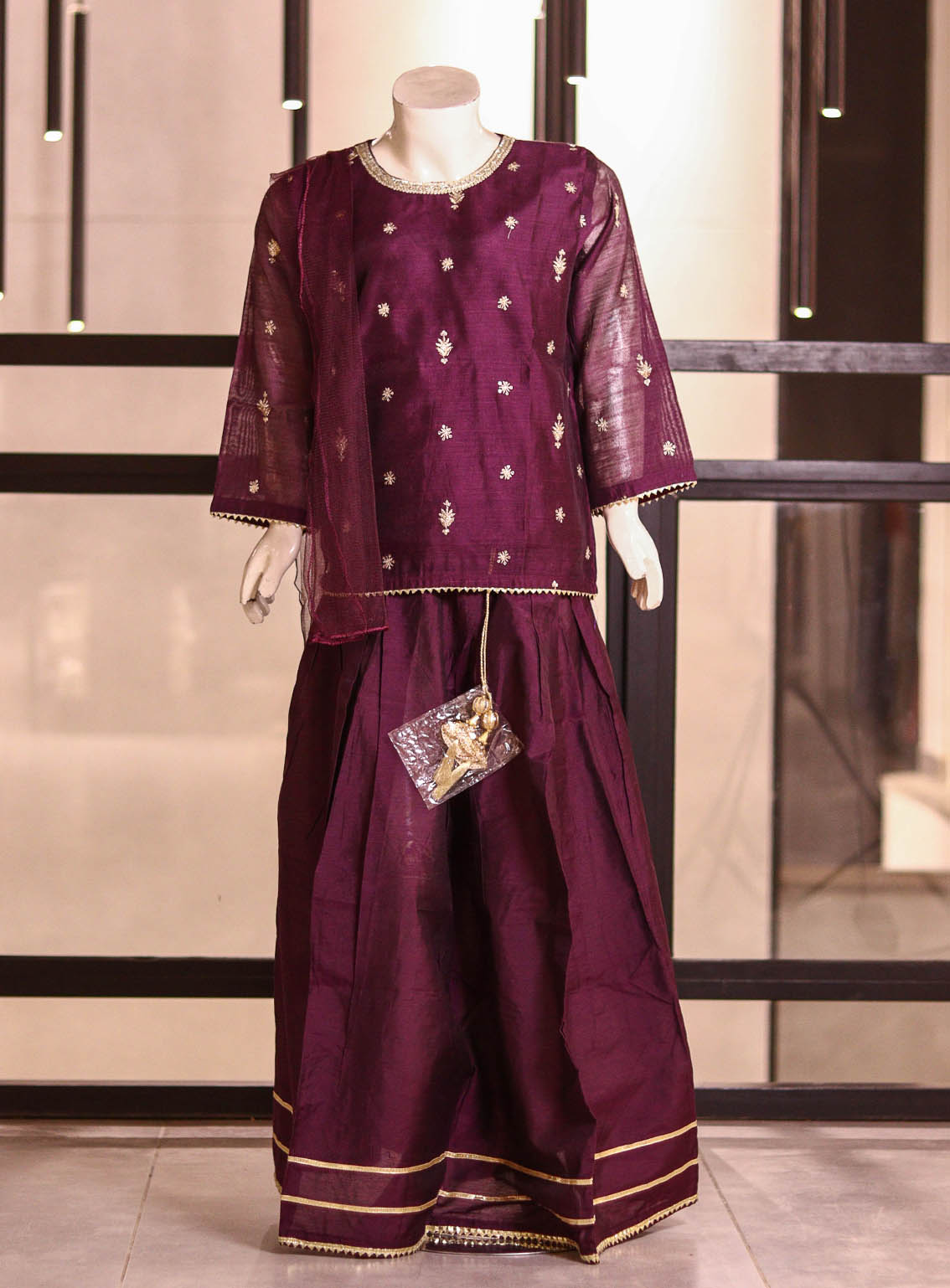 Little Berries Embroidered Mesori Suits Stitched 2 Piece - LB25G LB026