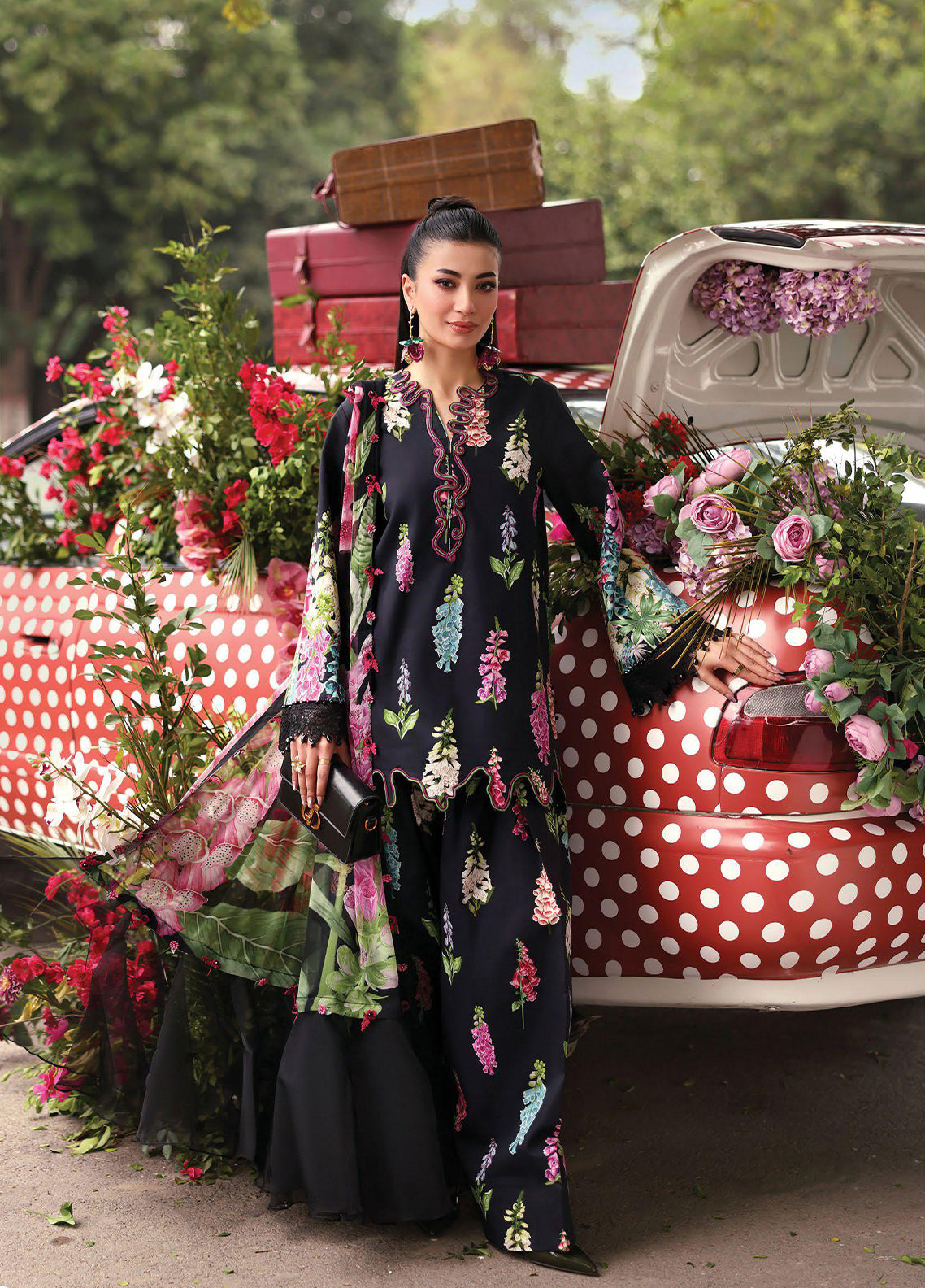 M Prints By Maria B Embroidered Lawn 3 Piece Unstitched Suit MB26MPEEV2 D-MPT-5B