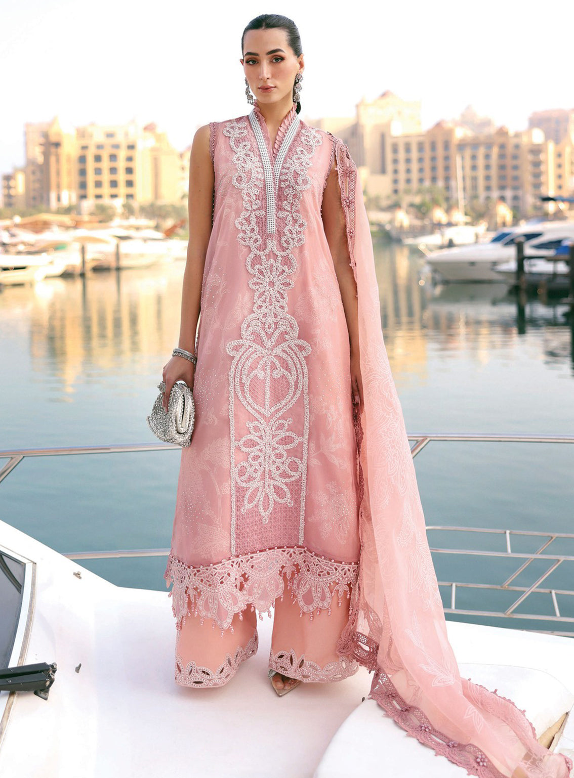 Maria B Luxury Embroidered Lawn 3 Piece Unstitched Suit MB26LLE D-4B