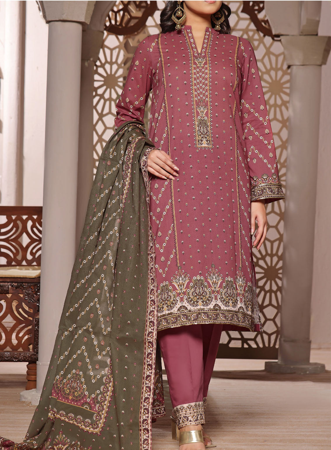 Misri By VS Textile Printed Lawn Suits Unstitched 3 Piece - VS24ML 411