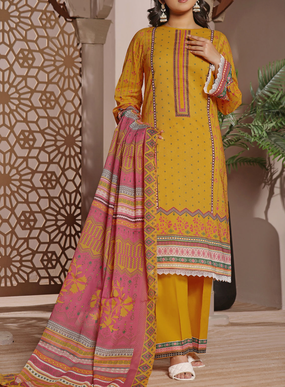 Misri By VS Textile Printed Lawn Suits Unstitched 3 Piece - VS24ML 417