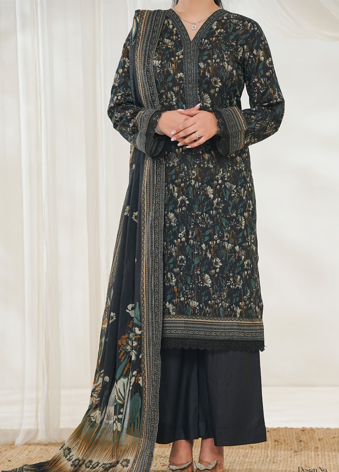 Misri By VS Textile Printed Lawn 3 Piece Unstitched Suit VS26MPLV1N2 D-761