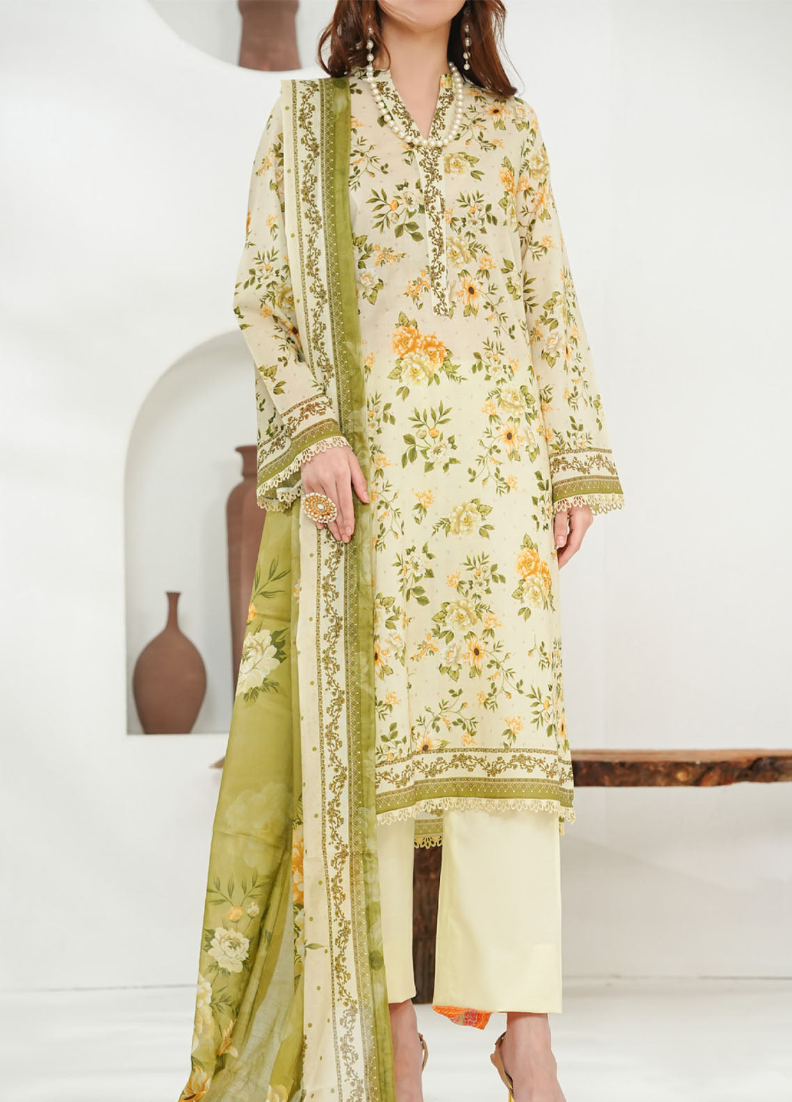Misri By VS Textile Printed Lawn 3 Piece Unstitched Suit VS26MPLV1N2 D-774