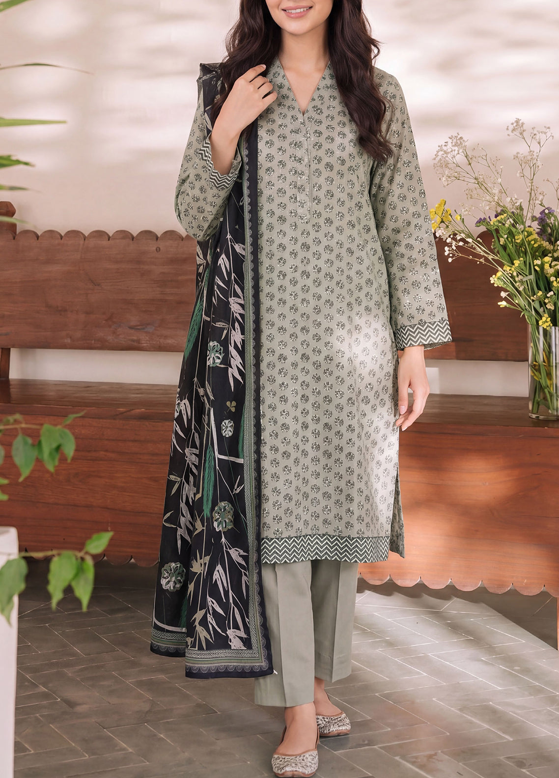 Misri By VS Textile Printed Lawn 3 Piece Unstitched Suit VS26MPLV3 D-959