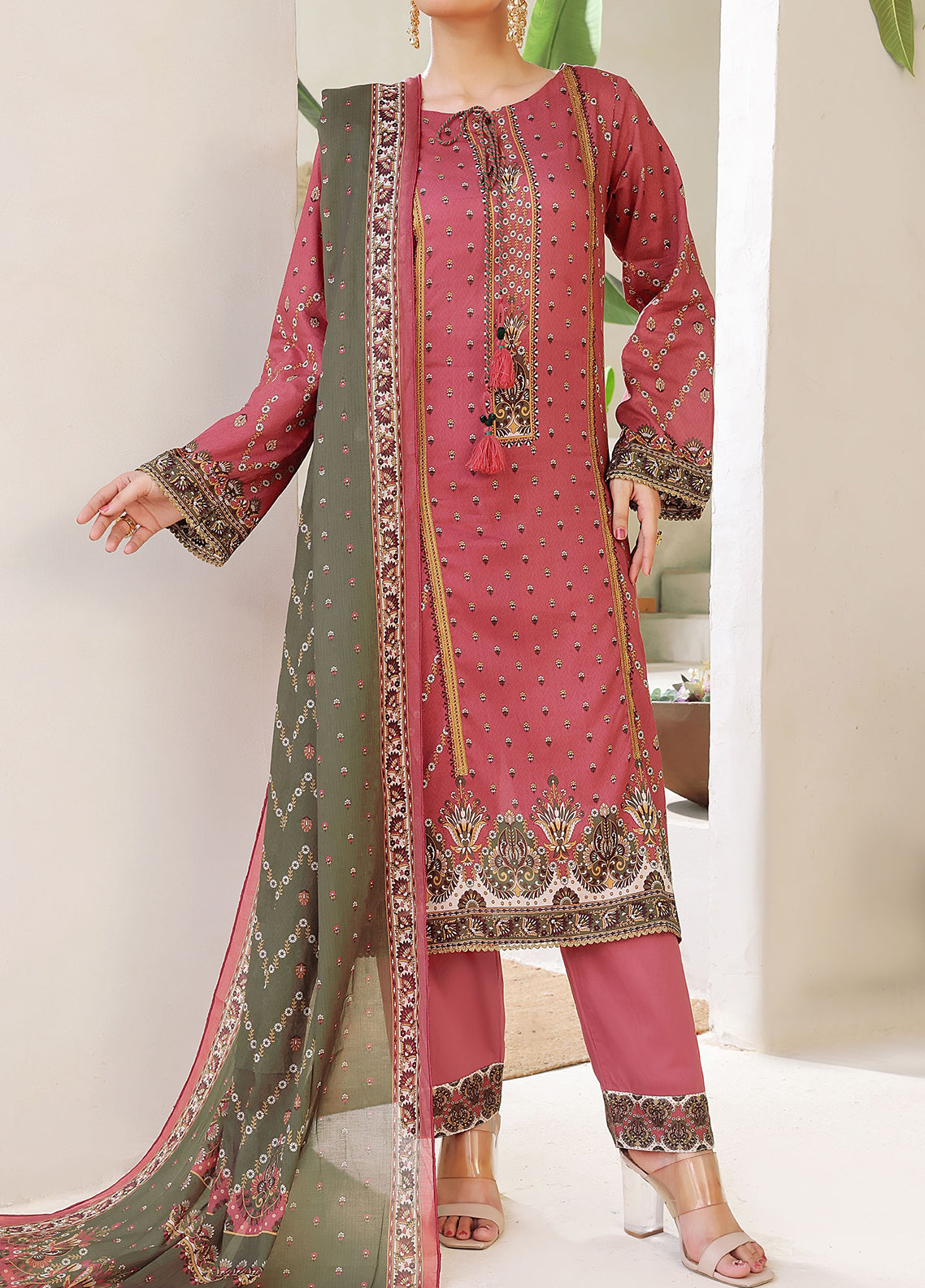 Misri By VS Textile Printed Lawn 3 Piece Unstitched Suit VS26MPLV3 D-965