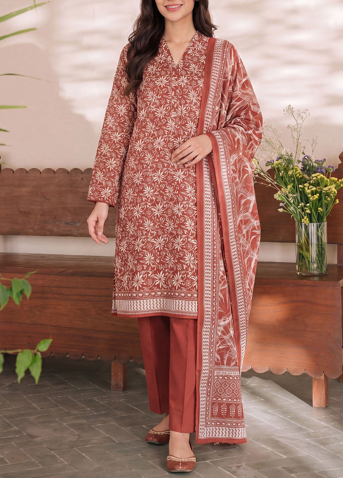 Misri By VS Textile Printed Lawn 3 Piece Unstitched Suit VS26MPLV3 D-969