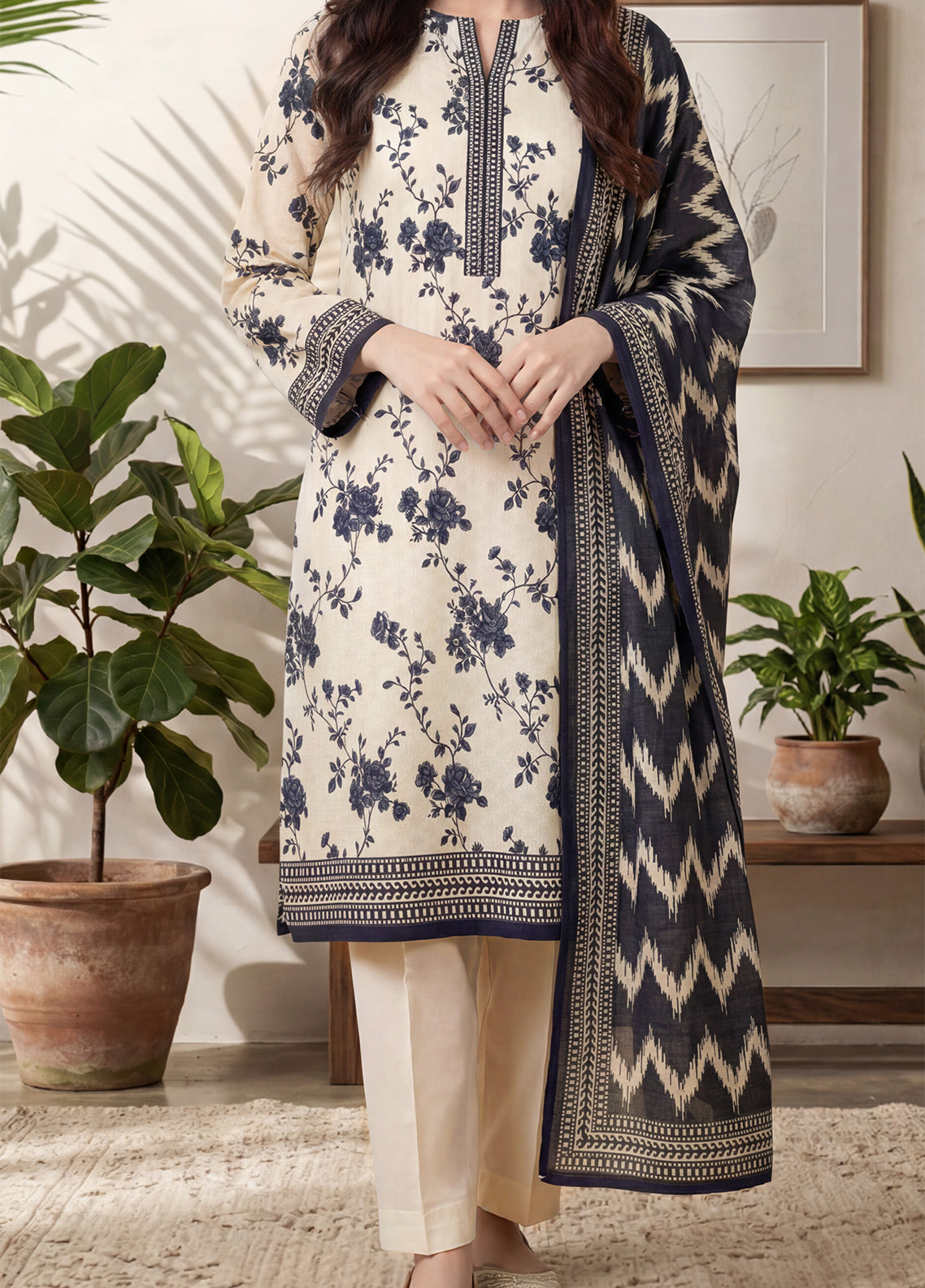 Misri By VS Textile Printed Lawn 3 Piece Unstitched Suit VS26V2 D-899