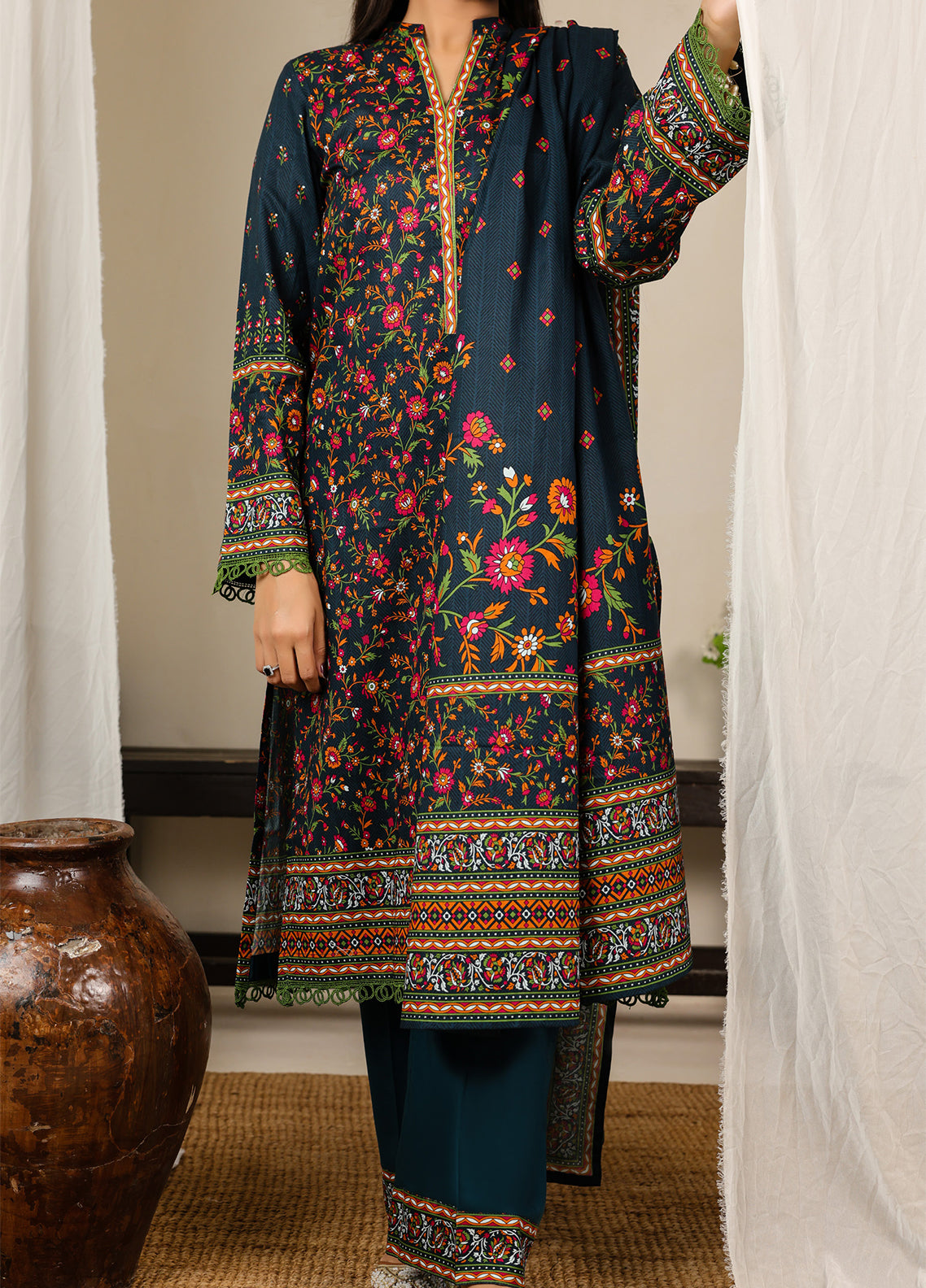 Misri By VS Textile Printed Lawn 3 Piece Unstitched Suit VS26V2 D-905